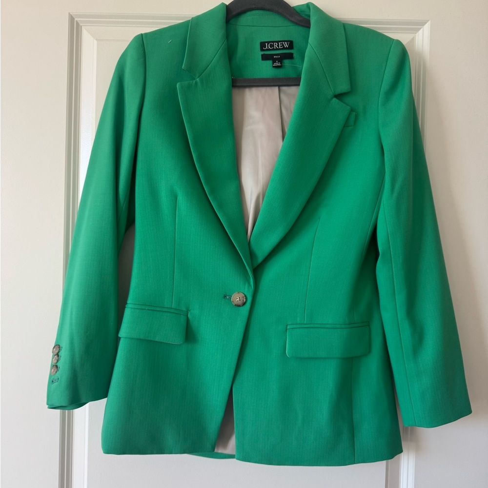 J.Crew WILLA BLAZER IN ITALIAN CITY WOOL BLEND